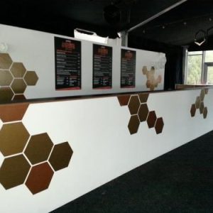 Straight Bar with Sign Board