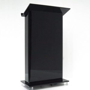 Megadeck Black Acrylic Lectern