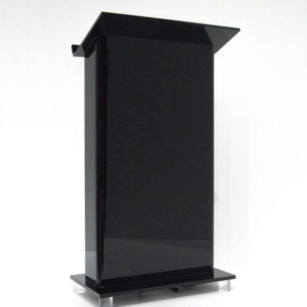 Megadeck Black Acrylic Lectern