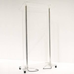 Megadeck Clear Acrylic Lectern