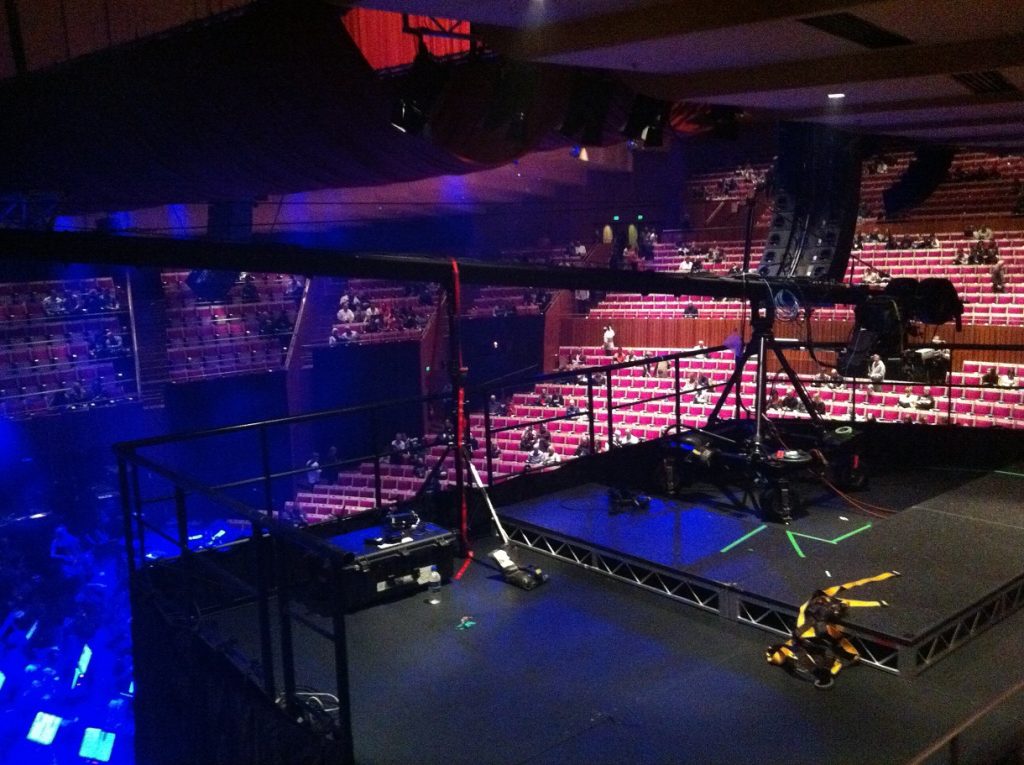 Elevated Staging with Jib Riser Sydney Opera House