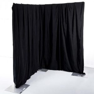 Megadeck Black Stage Drapes & Skirts