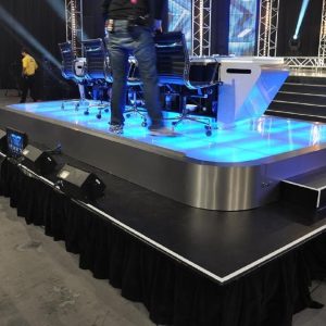 Judges Platform with Black High Gloss Finish