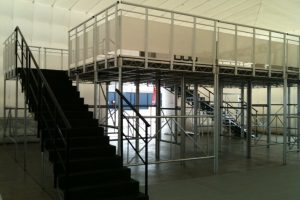 High Access VIP Stage with White Heavy Duty Handrails